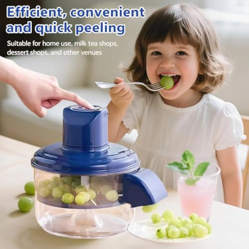 Electric Grape Peeling Machine, Automatic Small Fruit Garlic Peeler Machine Cherry Tomato Garlics Peeler Skin Remover Tool